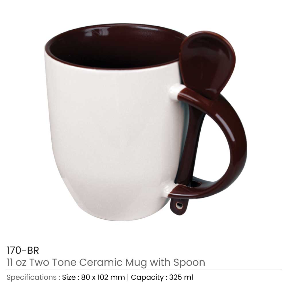 Ceramic Mugs with Spoon 4