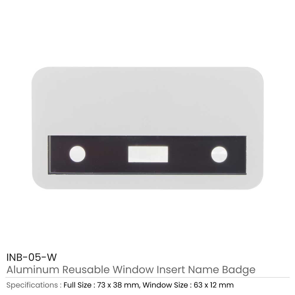 Reusable Insert Name Badges 3