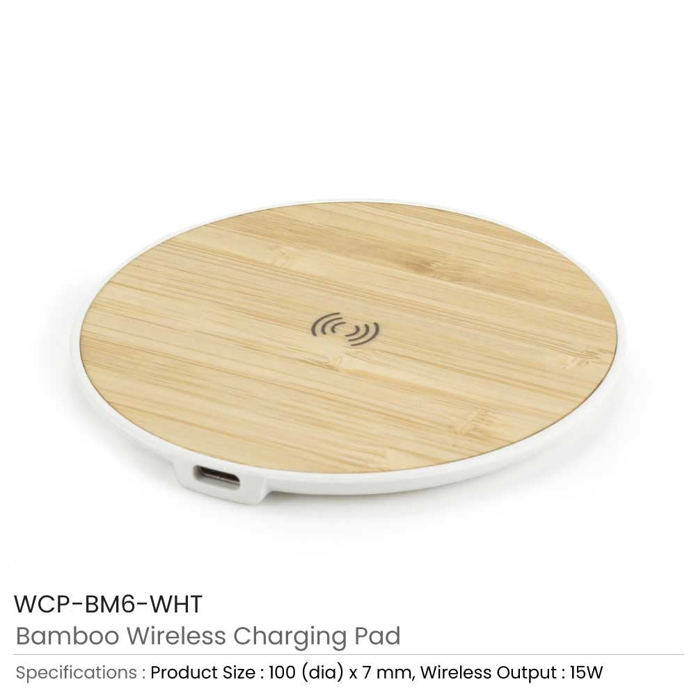 Bamboo Wireless Fast Charging Pads 15W Output 3