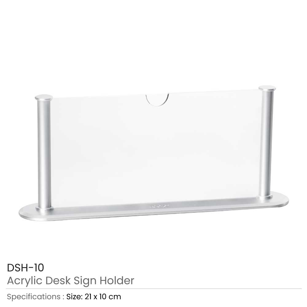 Silver Desk Sign Holders 3
