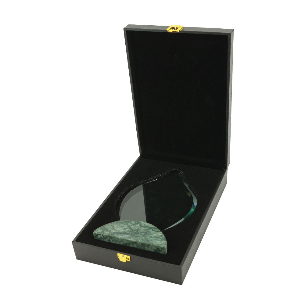 Flame Shaped Crystal & Marble Awards in Hardboard Box 4
