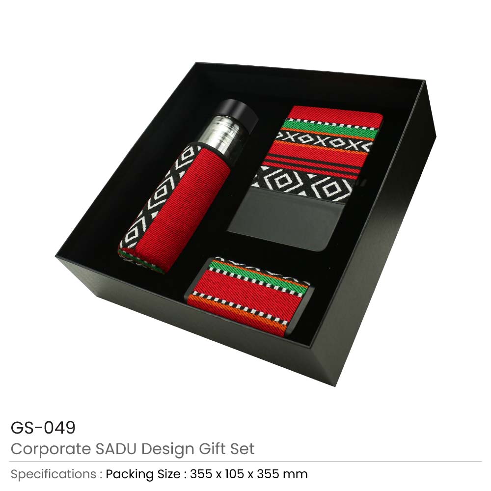 SADU Design Corporate Gift Sets with Bottle Notebook Powerbank 4