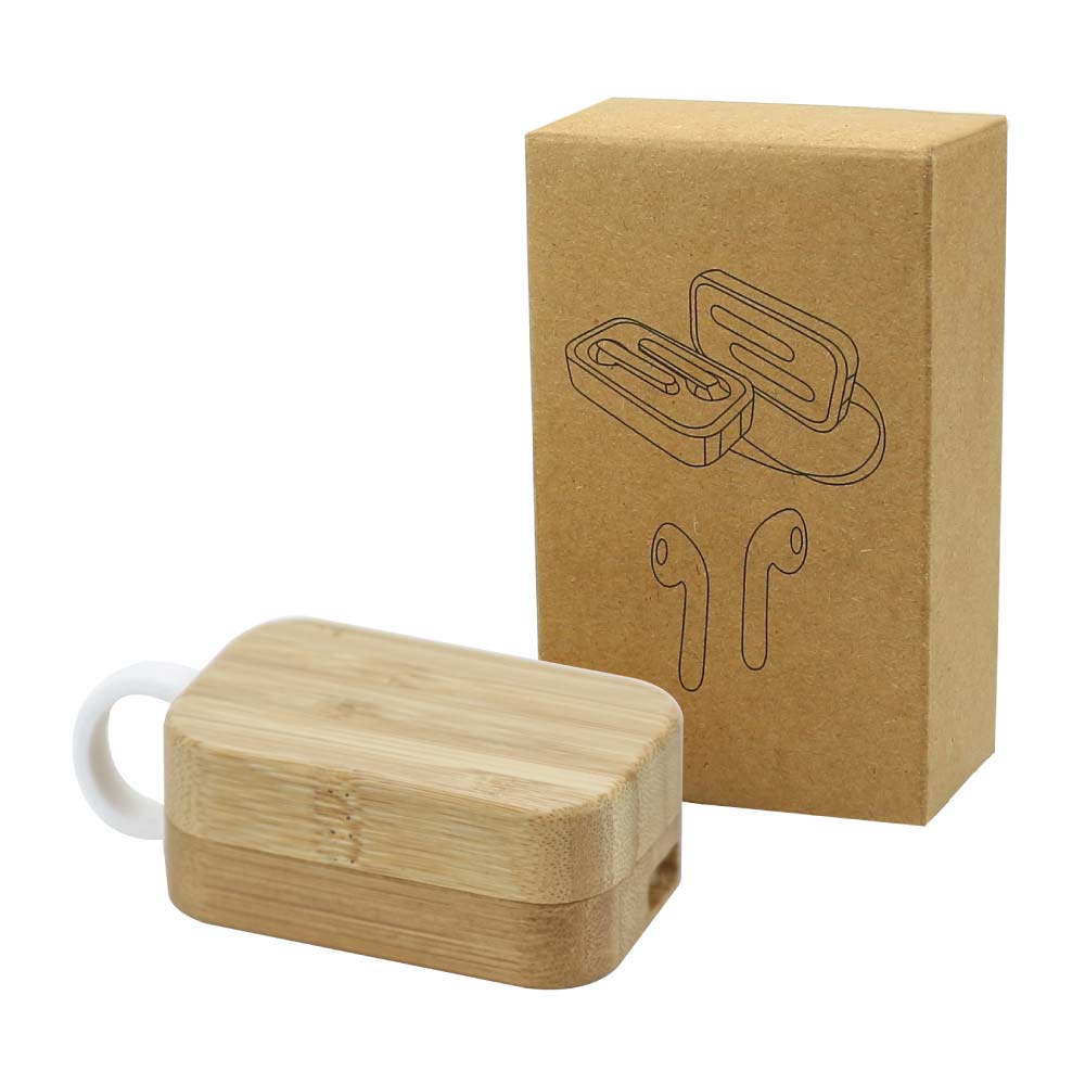 BT Earbuds with Bamboo Case – Eco-Friendly Tech with Style 2