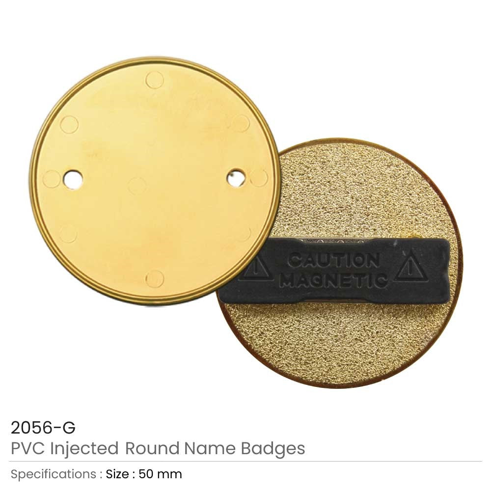 PVC Injected Round Badges 2