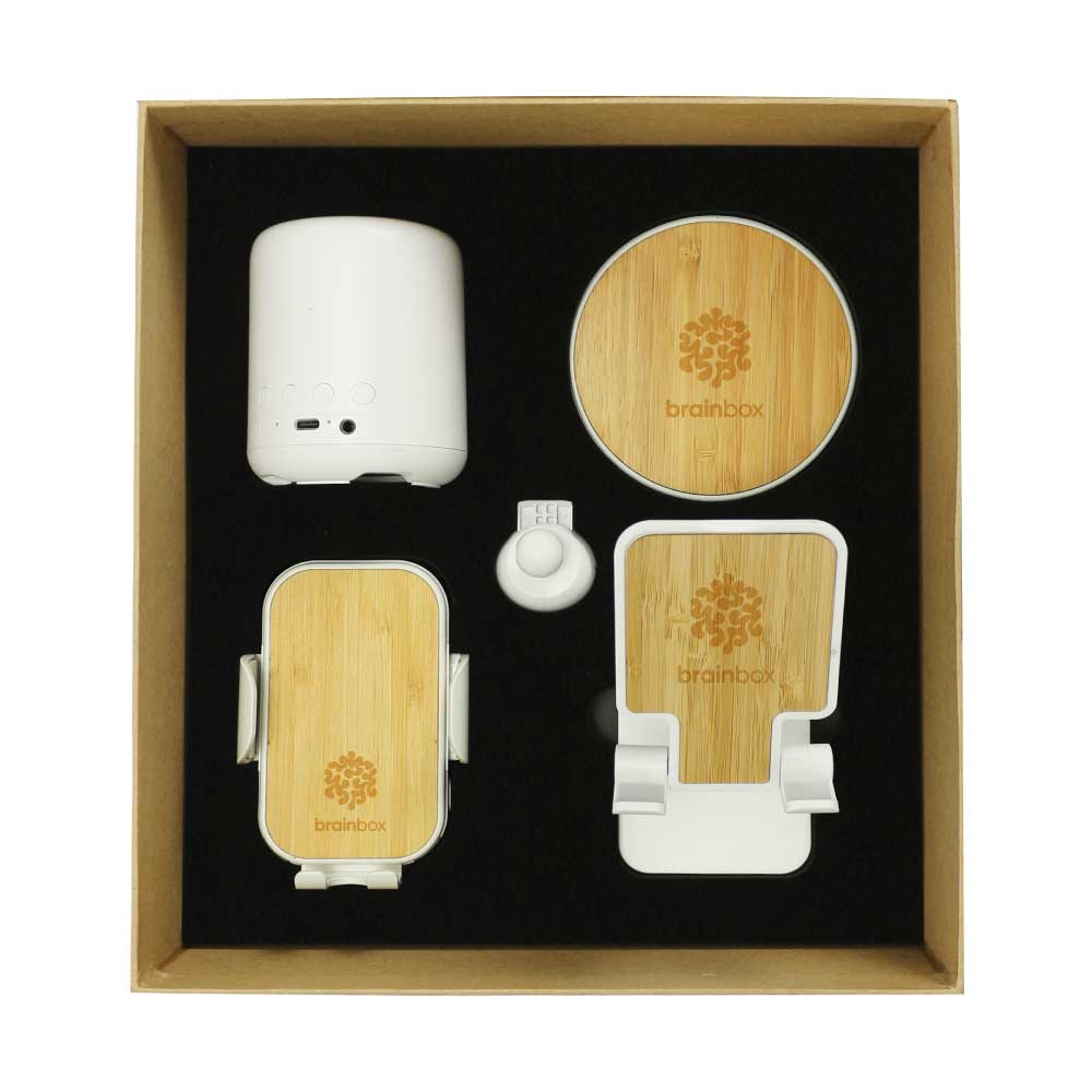 Promotional Tech Gift Sets with Brown Cardboard Gift Box 2