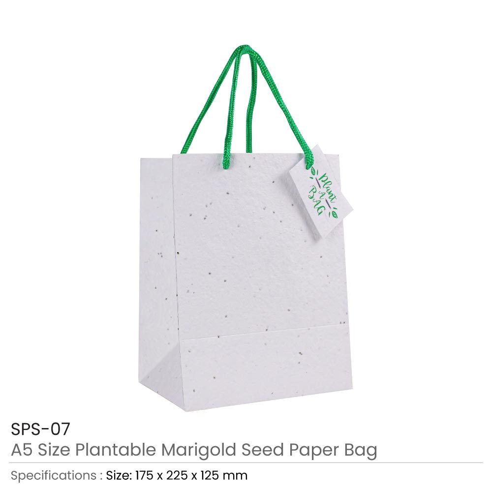 A5 Plantable Marigold Seed Paper Bags 3