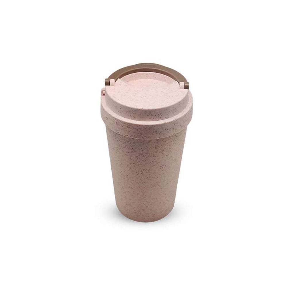 Eco-Friendly Double-Walled Wheat Fibre Cup with Lid 3