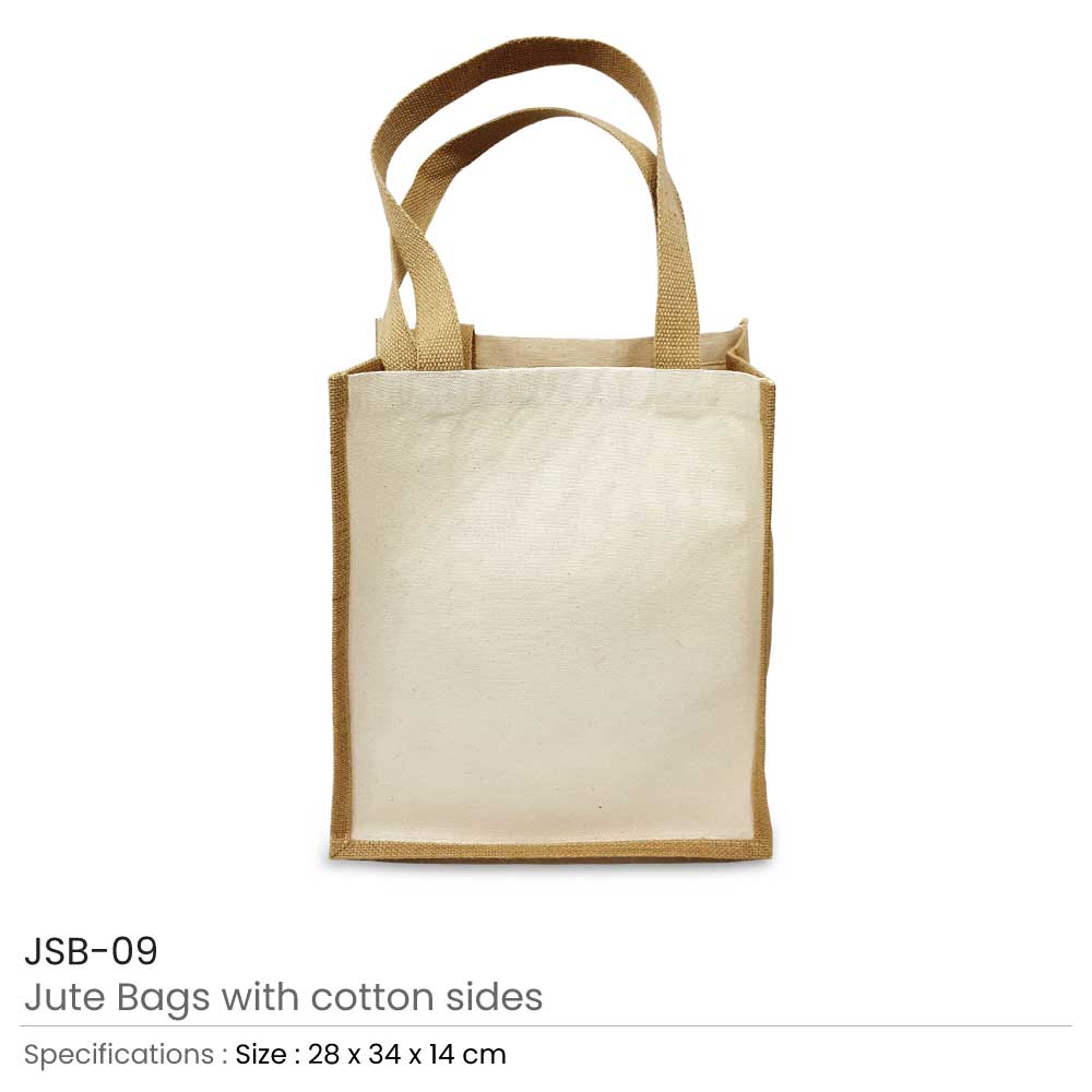 Jute Bags with Cotton Sides 3