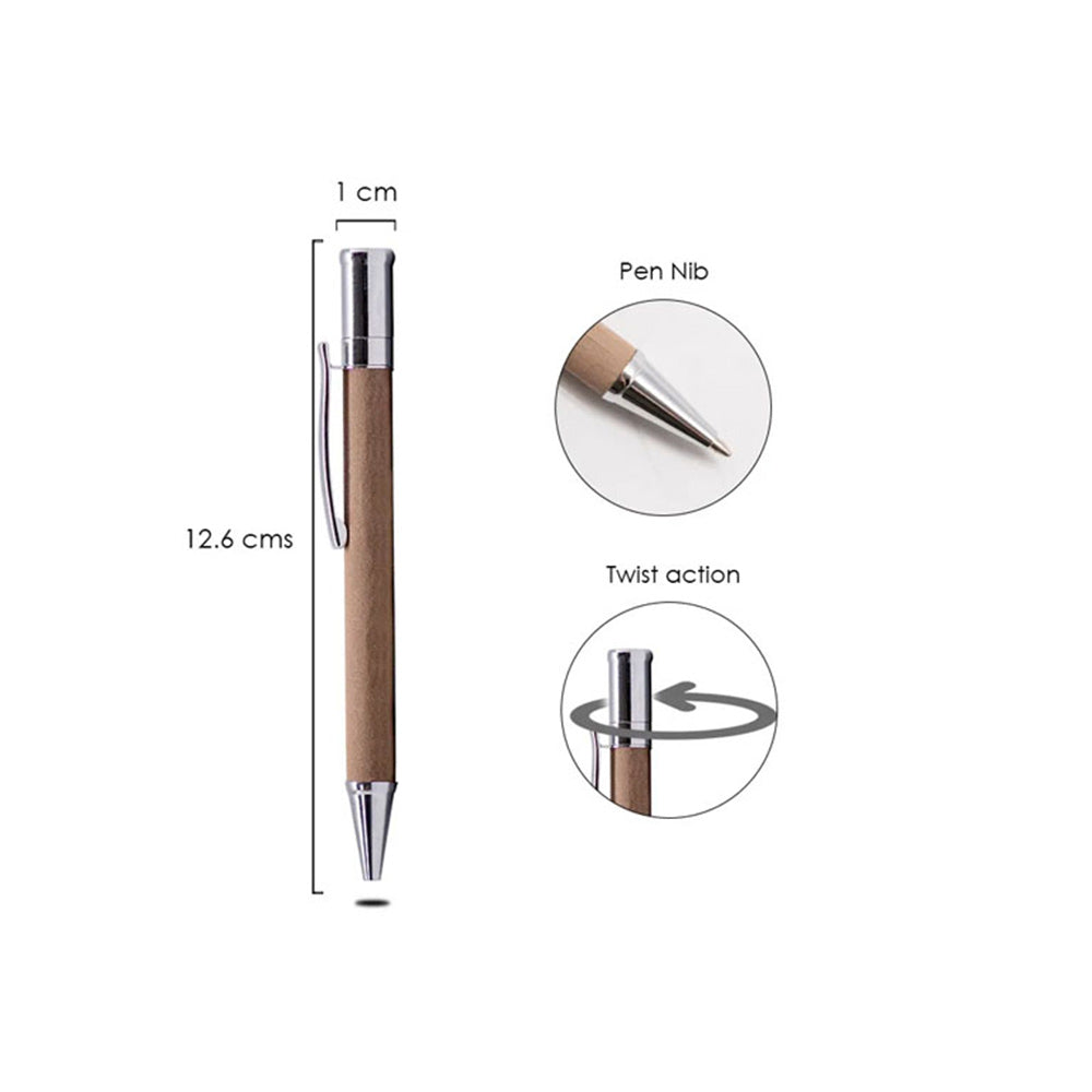 Ballpoint Pen with Silver Trimmings 2