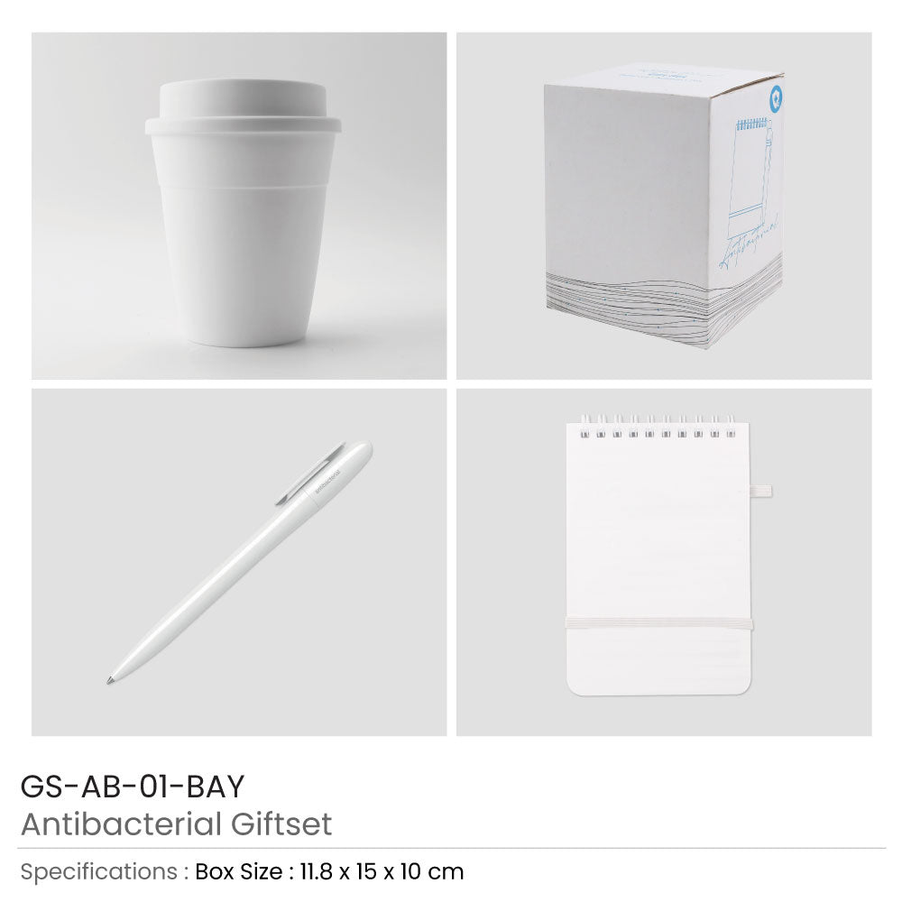 Antibacterial Gift Sets with Cup and Notepad 2