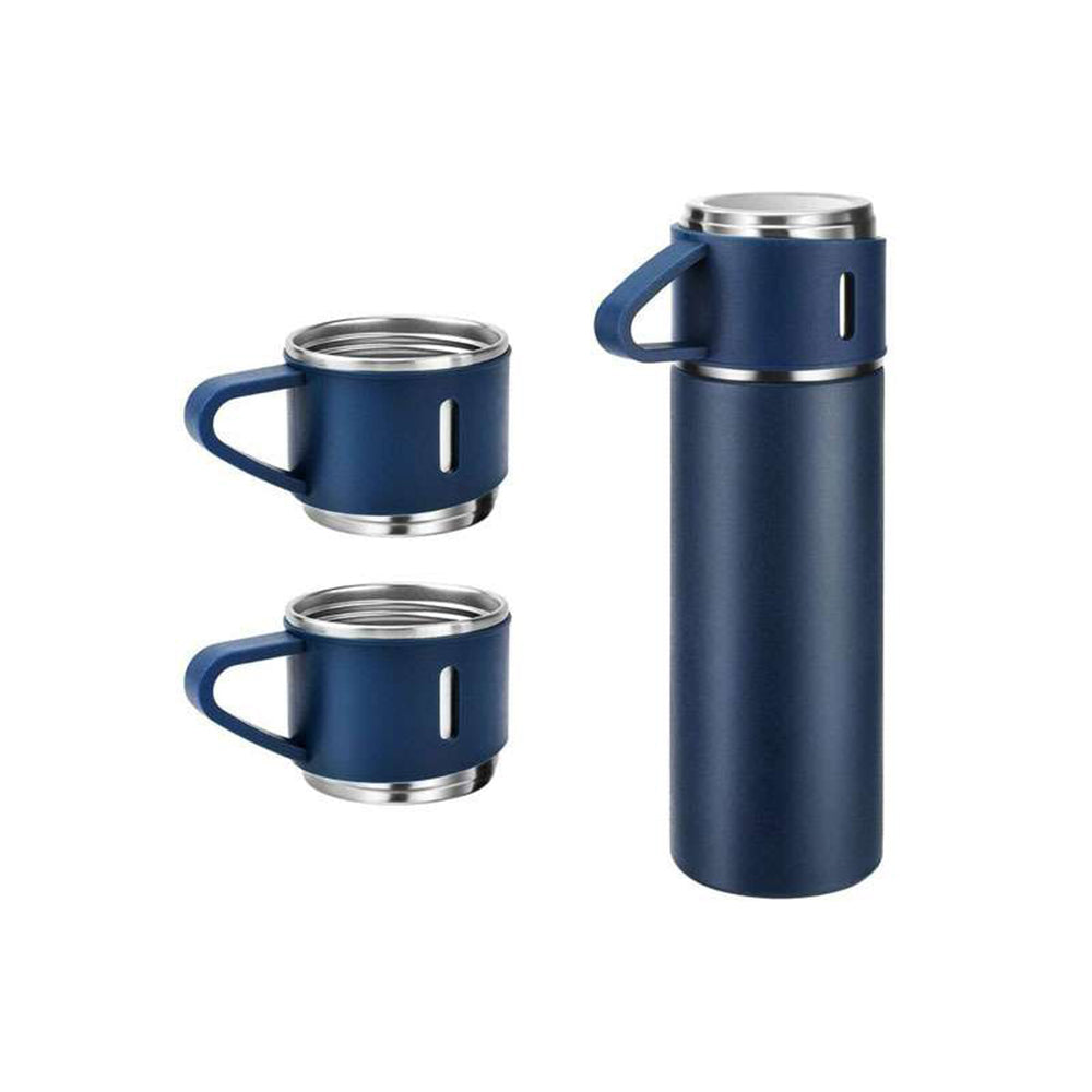 Flask set (500ml) — Stainless steel flask with 3 cups 2