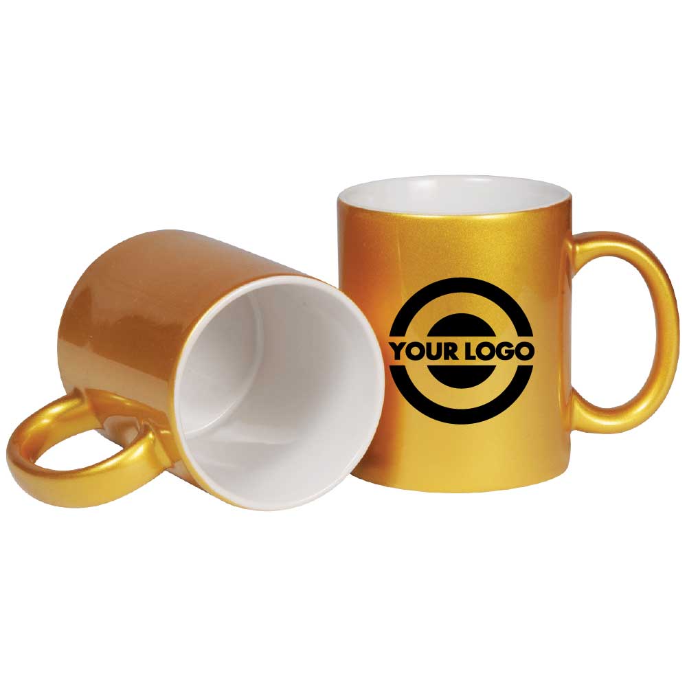Gold Ceramic Mugs 2