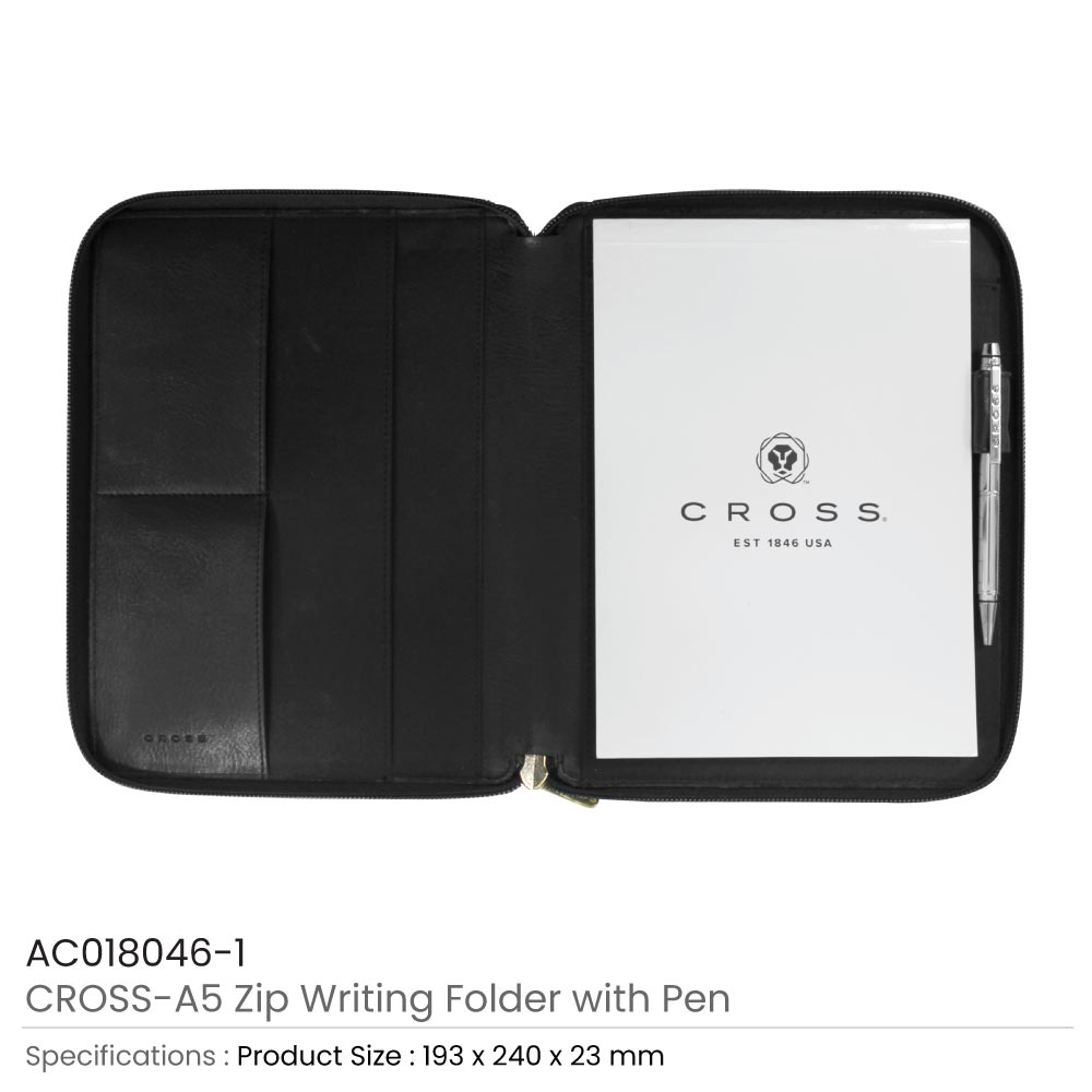CROSS A5 Zip Folder with Pen 3