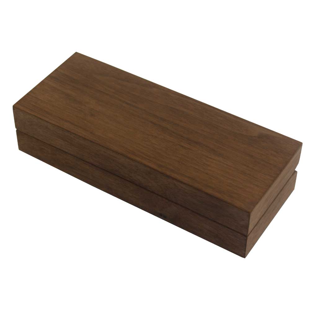 Matte Finish Veneer Wood Material Pen Box 1