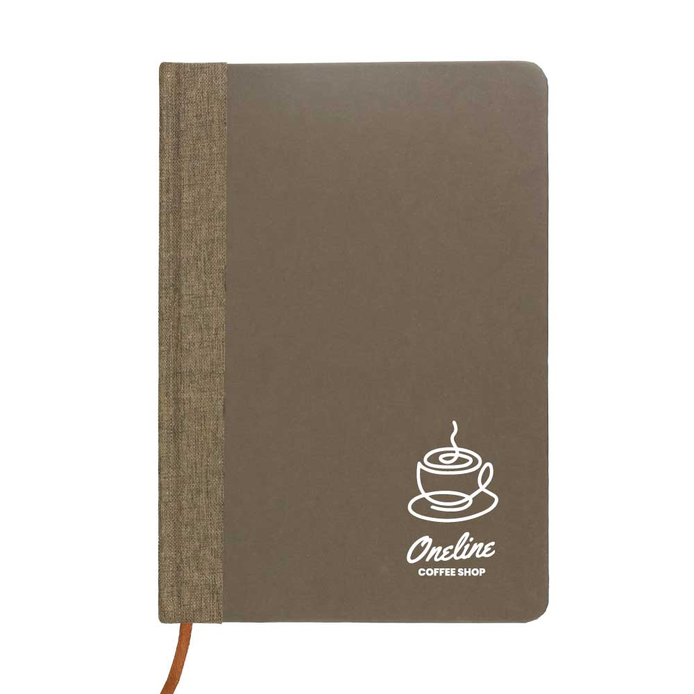 A5 Coffee Material Notebooks | 96 sheets & Page Marker 2