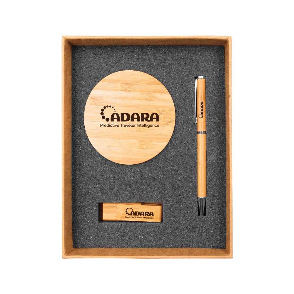 Bamboo Gift Sets in Black Cardboard Box 2