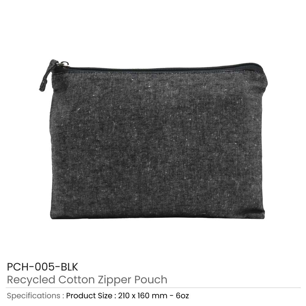 Multi-purpose Cotton Zipper Pouches 6 oz 2