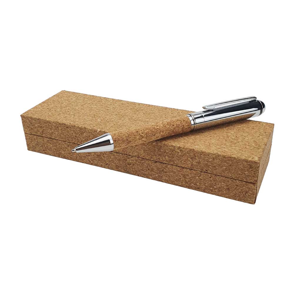 Metal Pen with Cork Barrel and Box 3