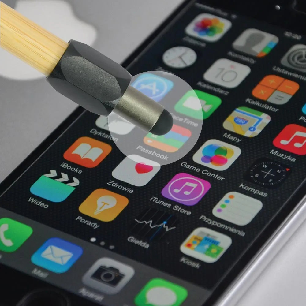 Promotional Bamboo Spinner Pens with Stylus 5