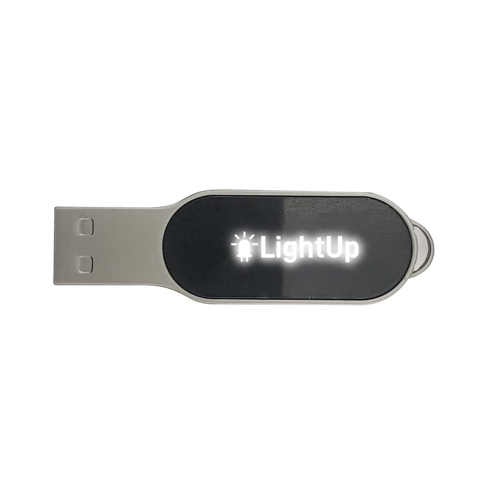 Oval Shaped Light-Up Logo USB 16GB 2