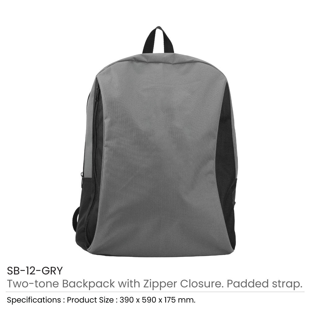 Two-toned Backpacks 600D Polyester Material 4