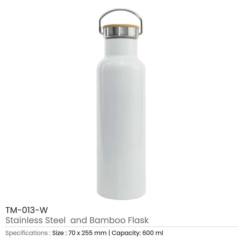 Stainless Steel Bamboo Flask 4