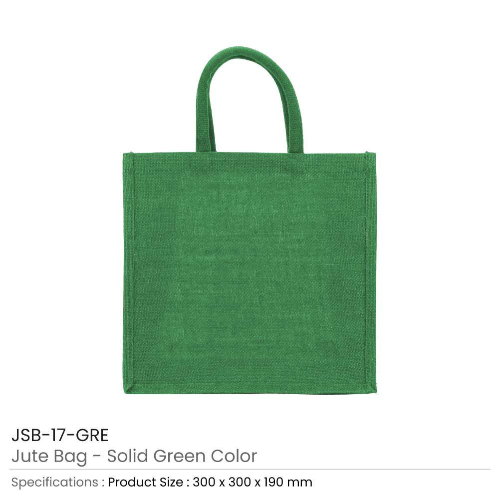 Reusable Square Jute Bags with Cotton Handles 3