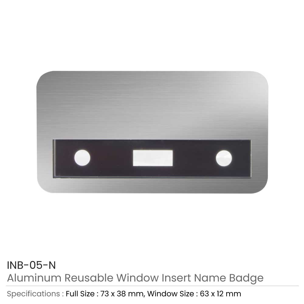 Reusable Insert Name Badges 4