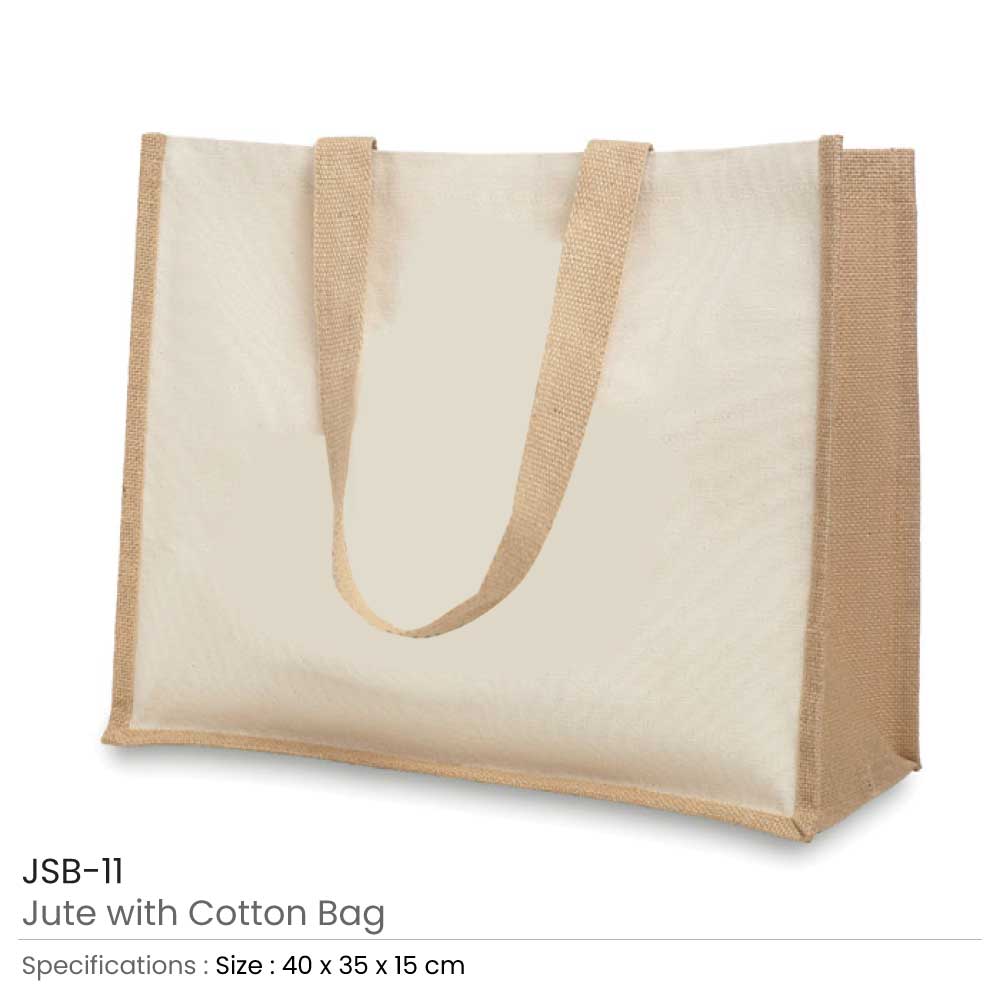 Jute with Cotton Bags 3