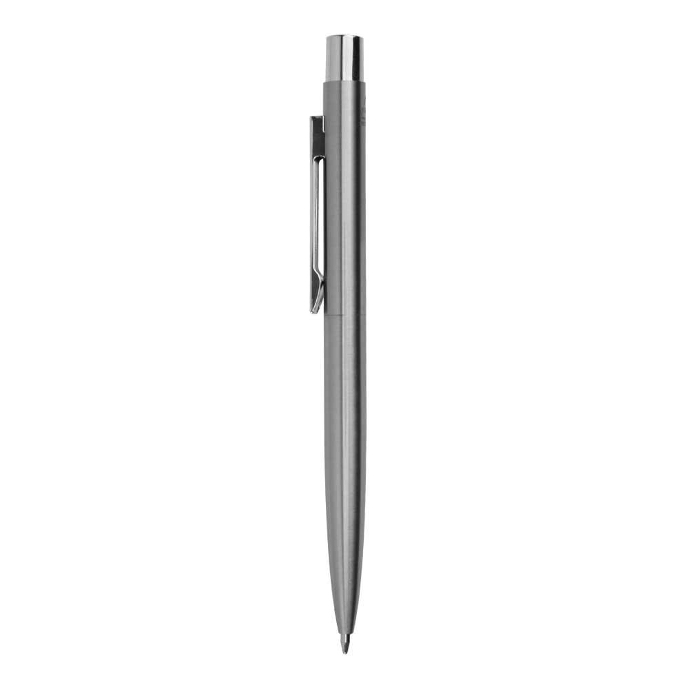 Recycled Stainless Steel Metal Pens, Push Button, Blue Ink 4