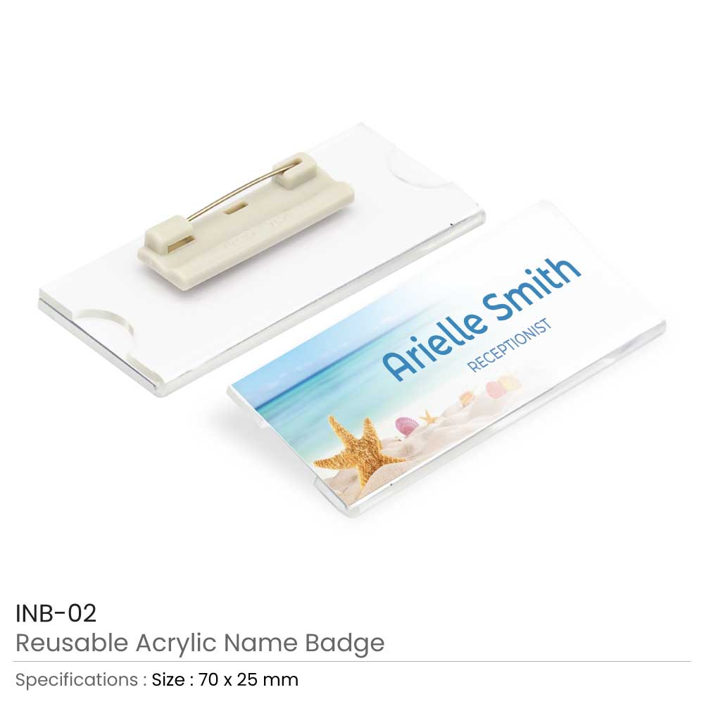 Reusable Acrylic Name Badges 3