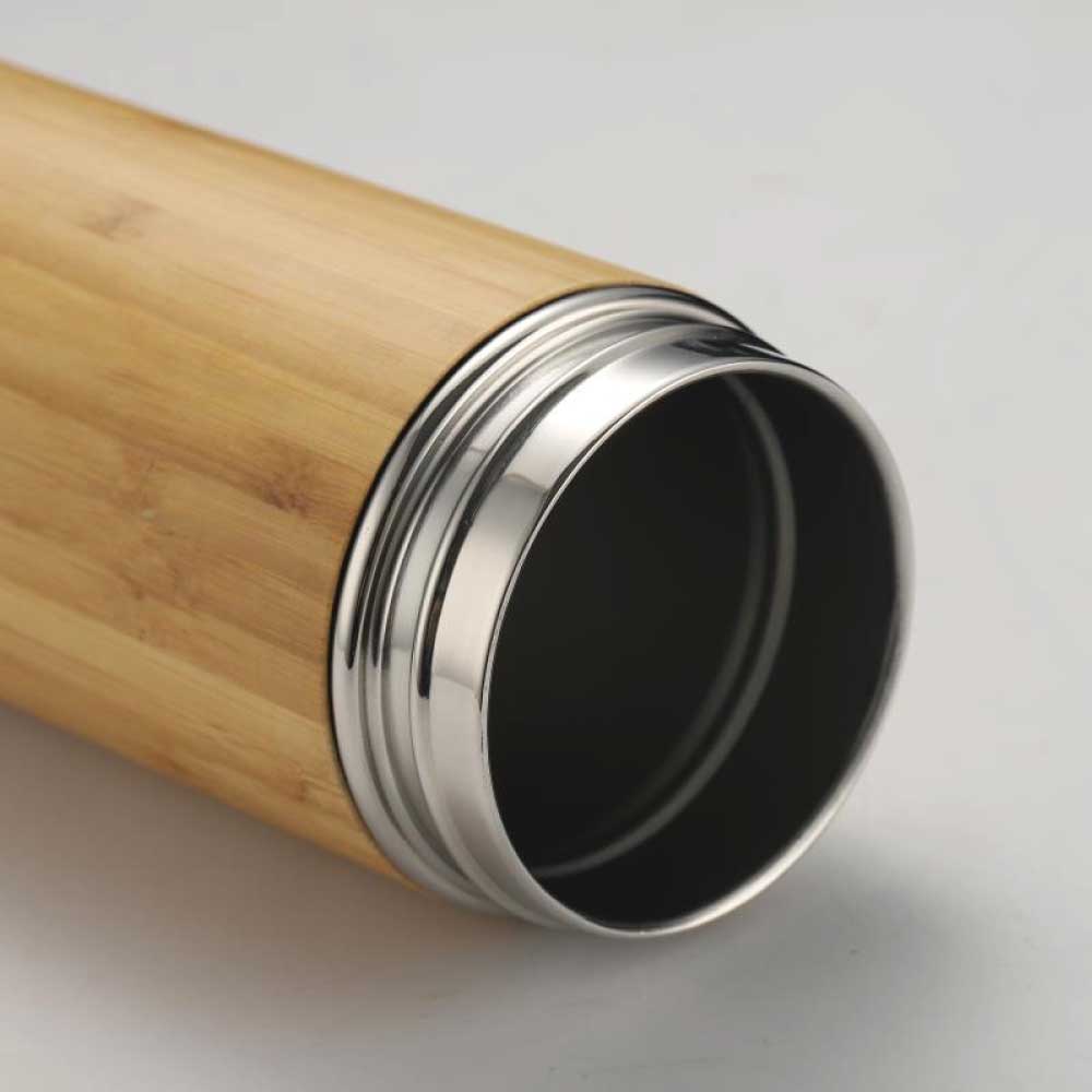 Bamboo Flask with Temperature Display 5