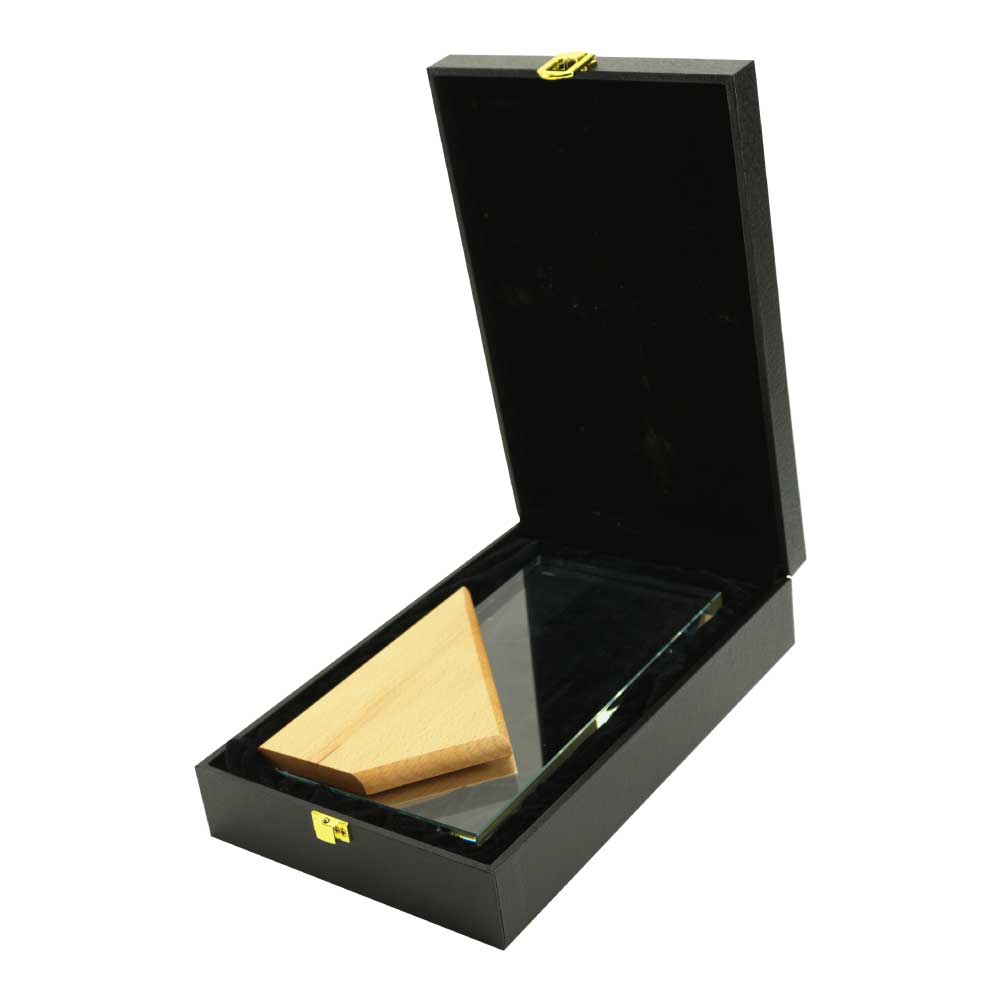Rectangle Wooden Crystal Awards in Hardboard Box 5