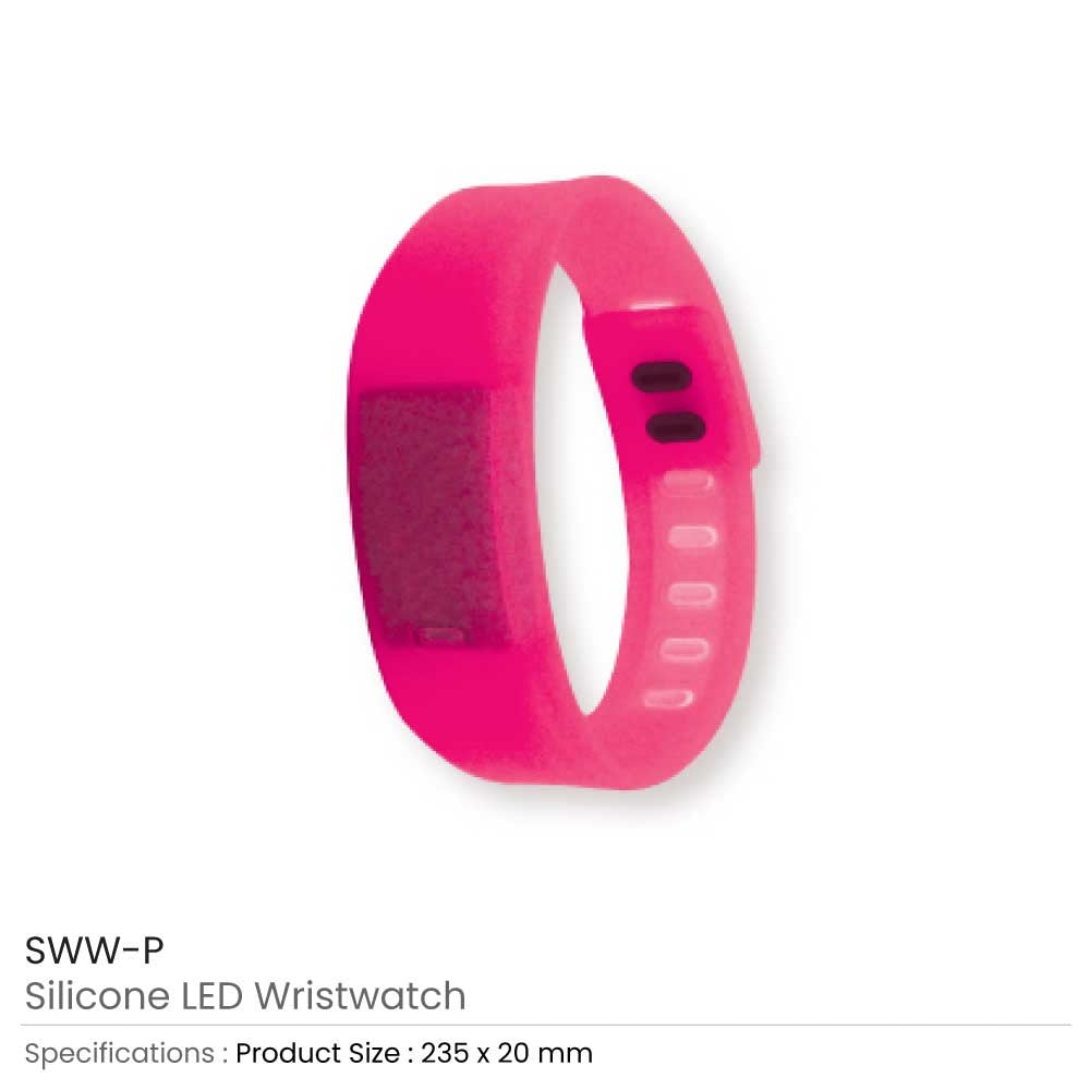 Silicone Wristbands with Digital Watch 4