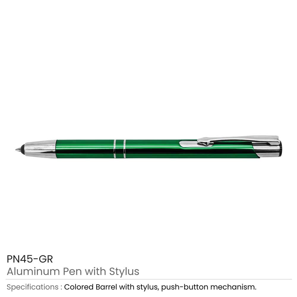 Aluminum Pens With Stylus 6