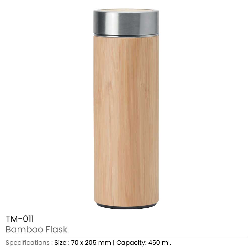 Stainless Steel Bamboo Flask 3