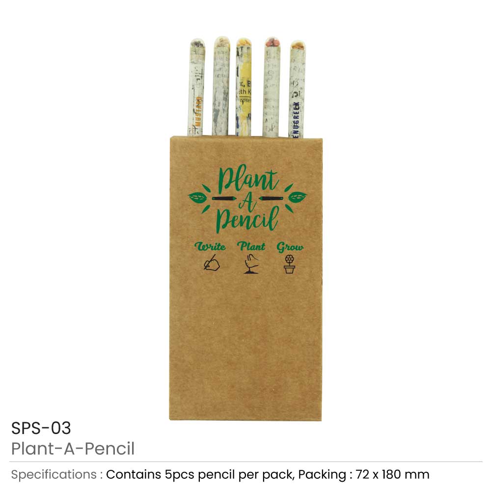 Plantable A Pencils Set 3