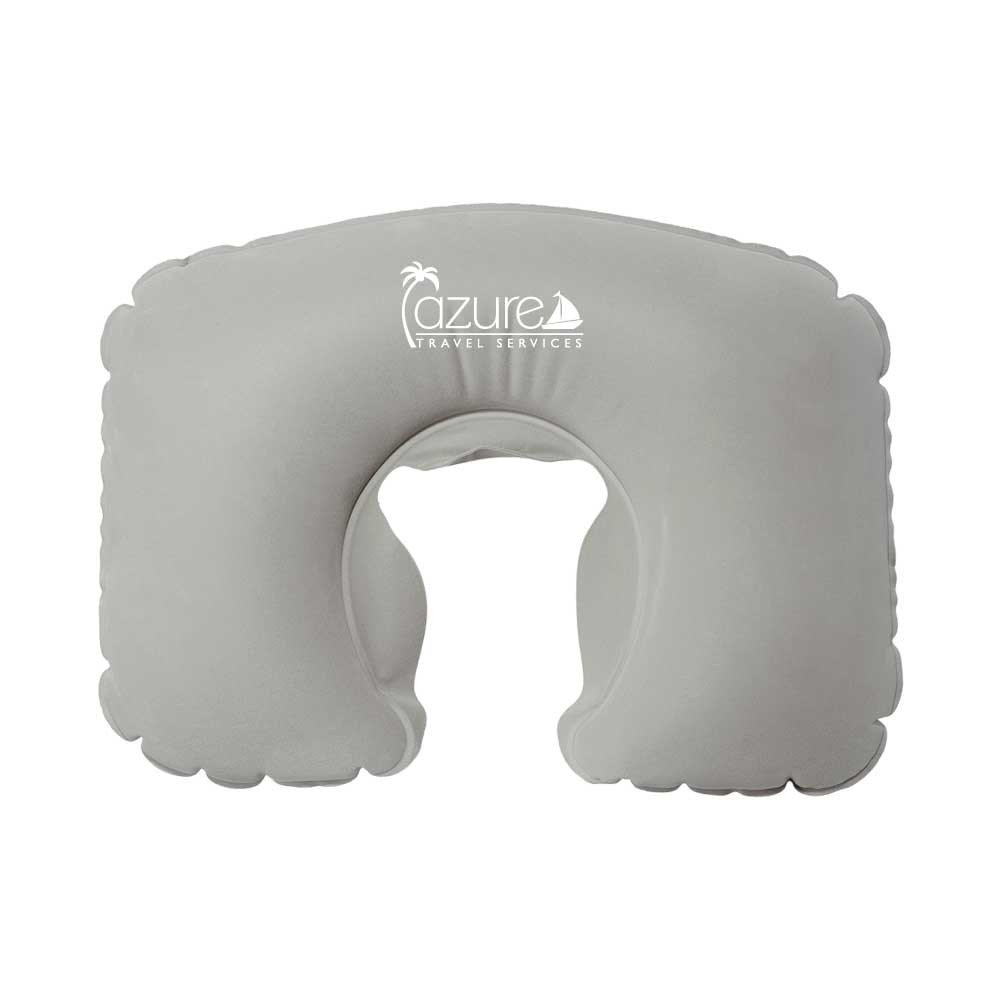 Inflatable Neck Pillow with Pouch – Grey 2