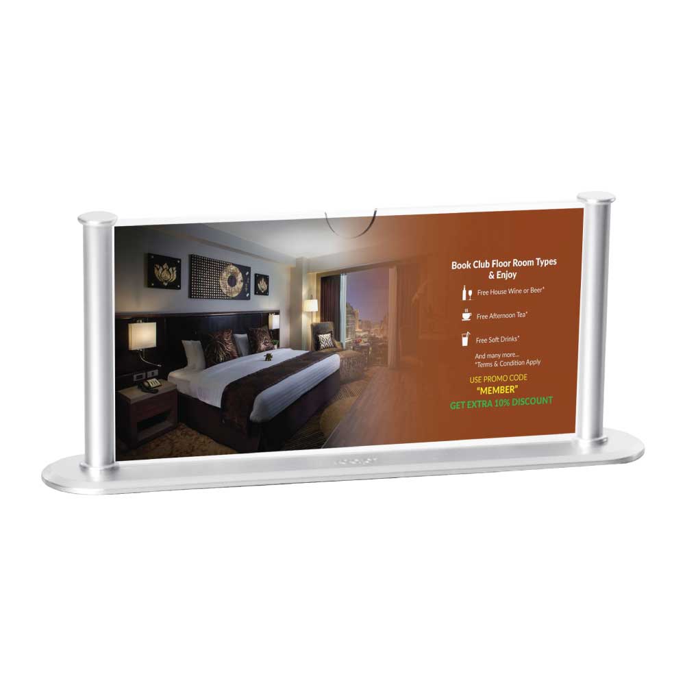 Silver Desk Sign Holders 2