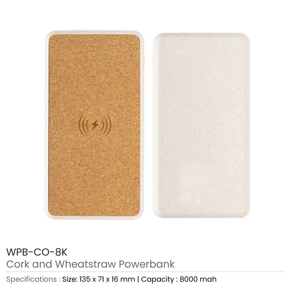 Wireless Powerbank 8000 mAh, Type C, 5W 3