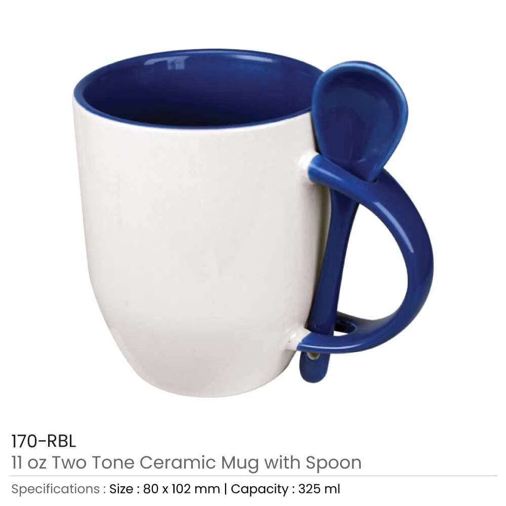 Ceramic Mugs with Spoon 3