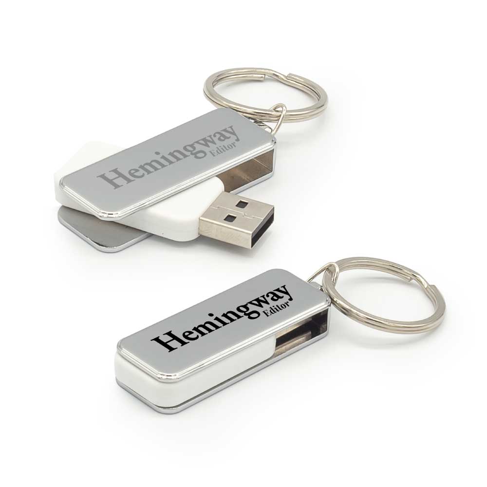 Metal Swivel USB with Key Holder 2