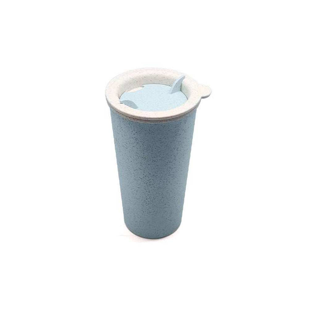 Eco-Friendly Double-Walled Wheat Fibre Cup with Lid 2
