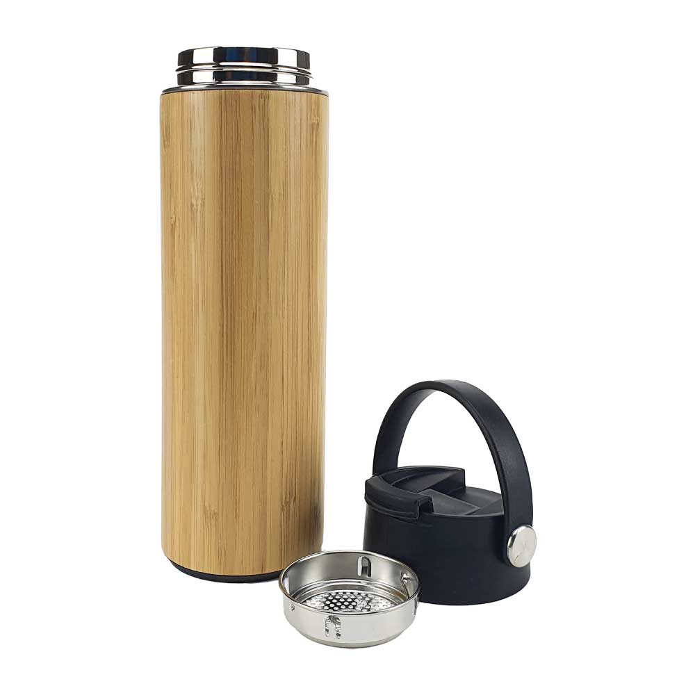 Bamboo Flask with Tea Infuser 4