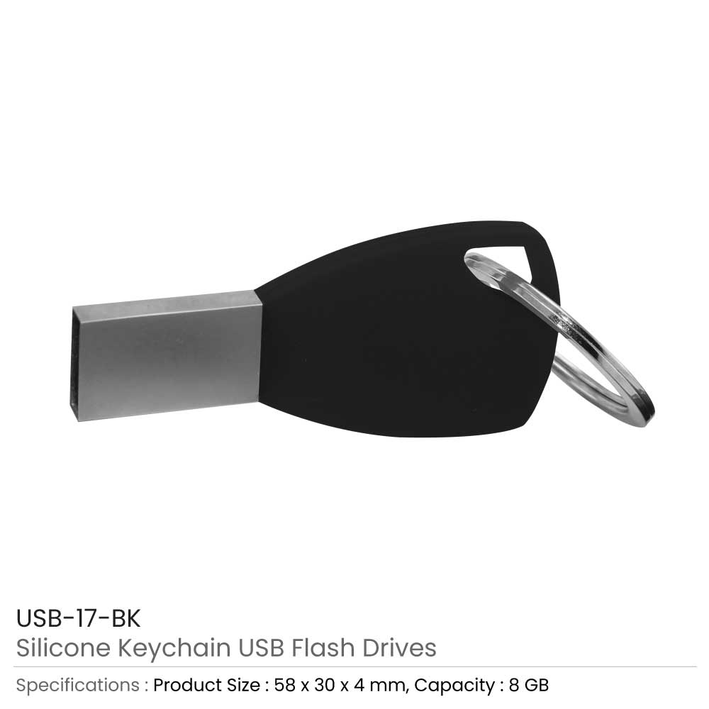Silicone Keychain USB Flash 8GB 2