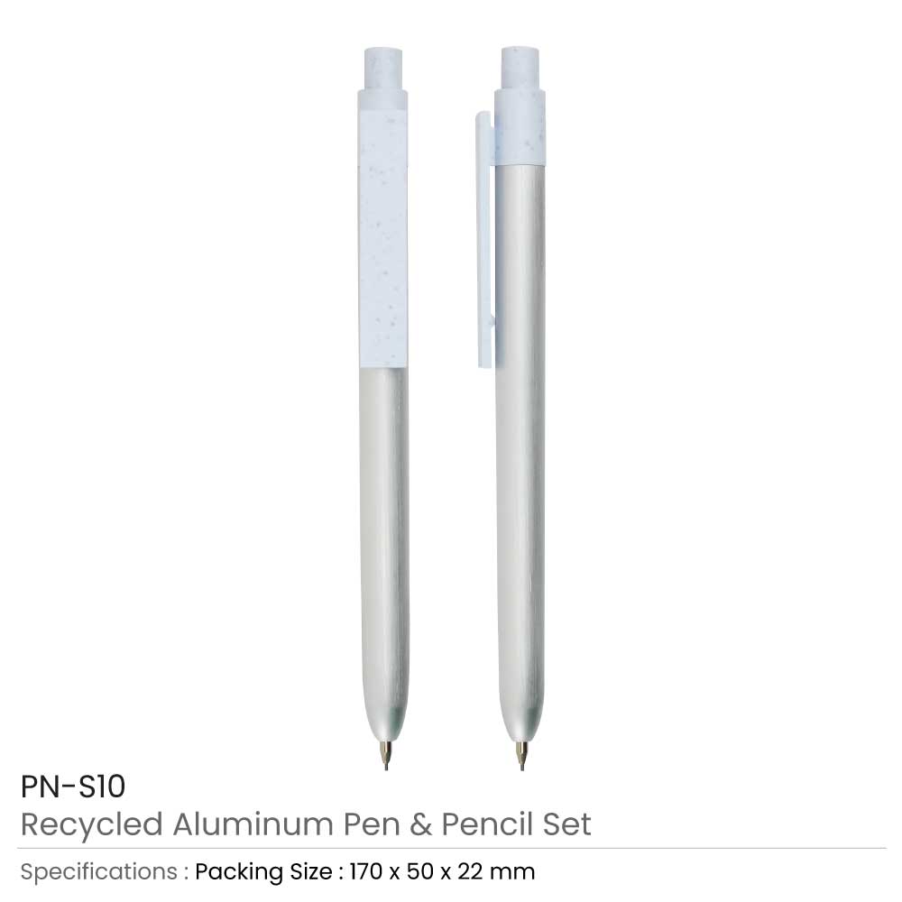 Recycled Aluminum Pen and Pencil Sets 3
