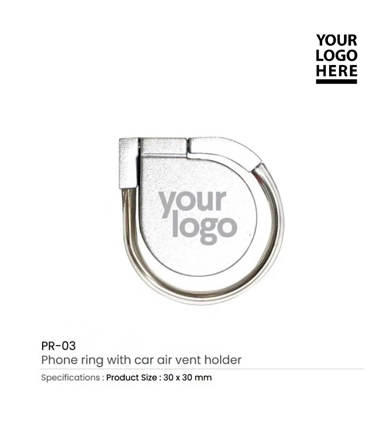 Phone Ring with Car Air Vent Holder 3