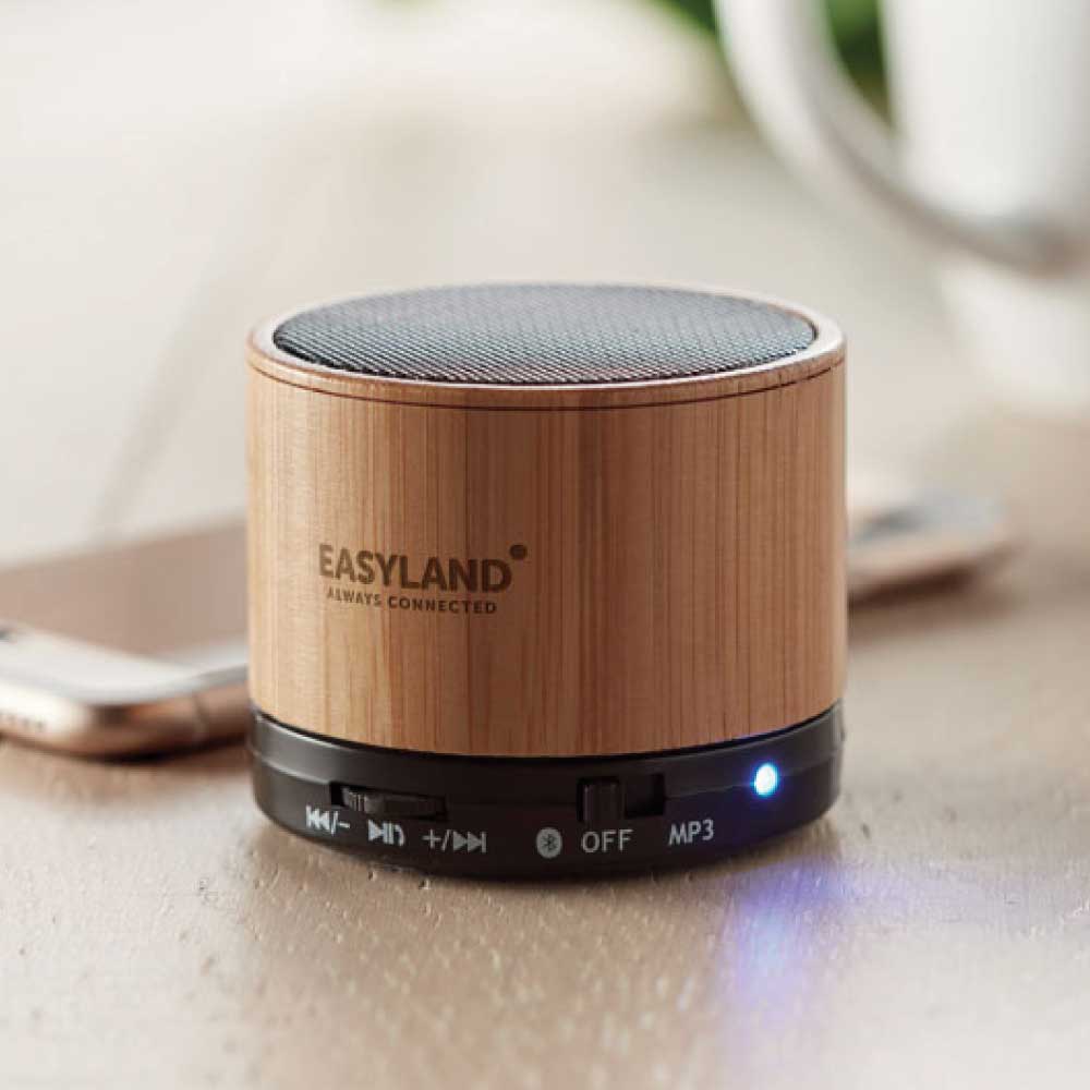 Bamboo Bluetooth Speakers V4.2 3