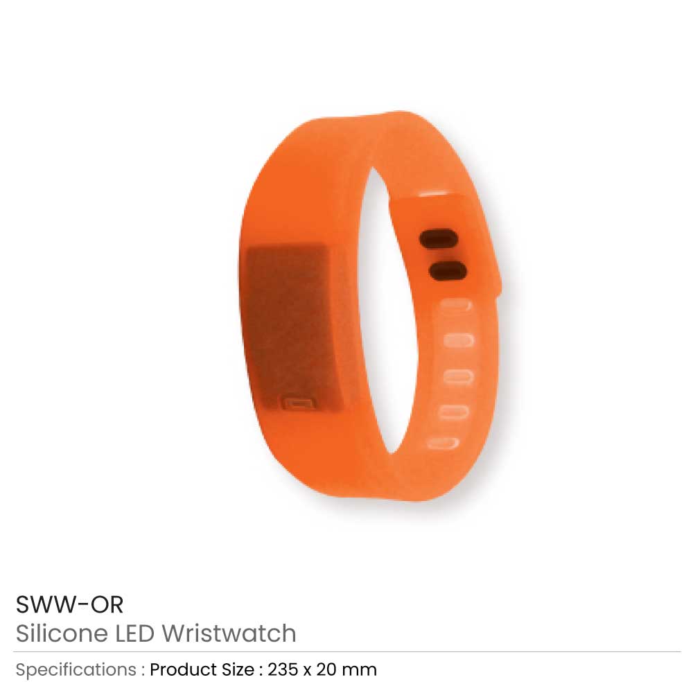 Silicone Wristbands with Digital Watch 8