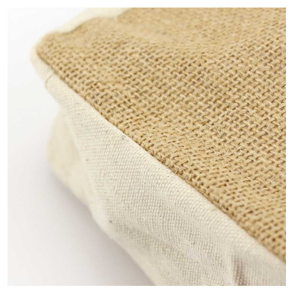 Natural Jute with Cotton Zipper Pouches 5